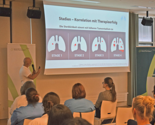 Thoraxsymposium in der Klinik Floridsdorf Vortrag Prim. Valipour Therapieerfolg Lungenkrebs