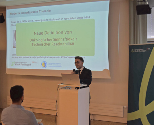 Thoraxsymposium in der Klinik Floridsdorf Vortrag Dr. Klikovits Abschluss