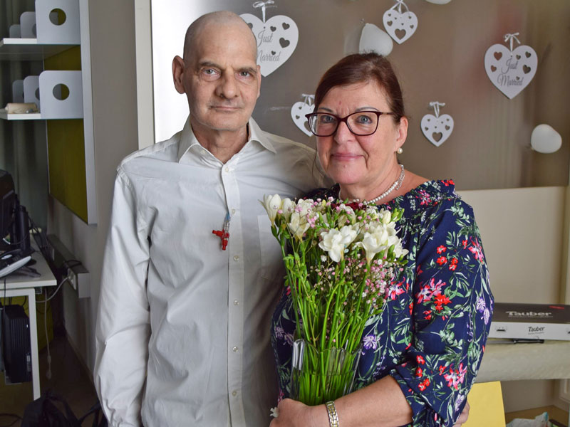 Brautpaar in der Klinik Floridsdorf