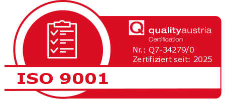Logo Quality Austria ISO 9001:2015
